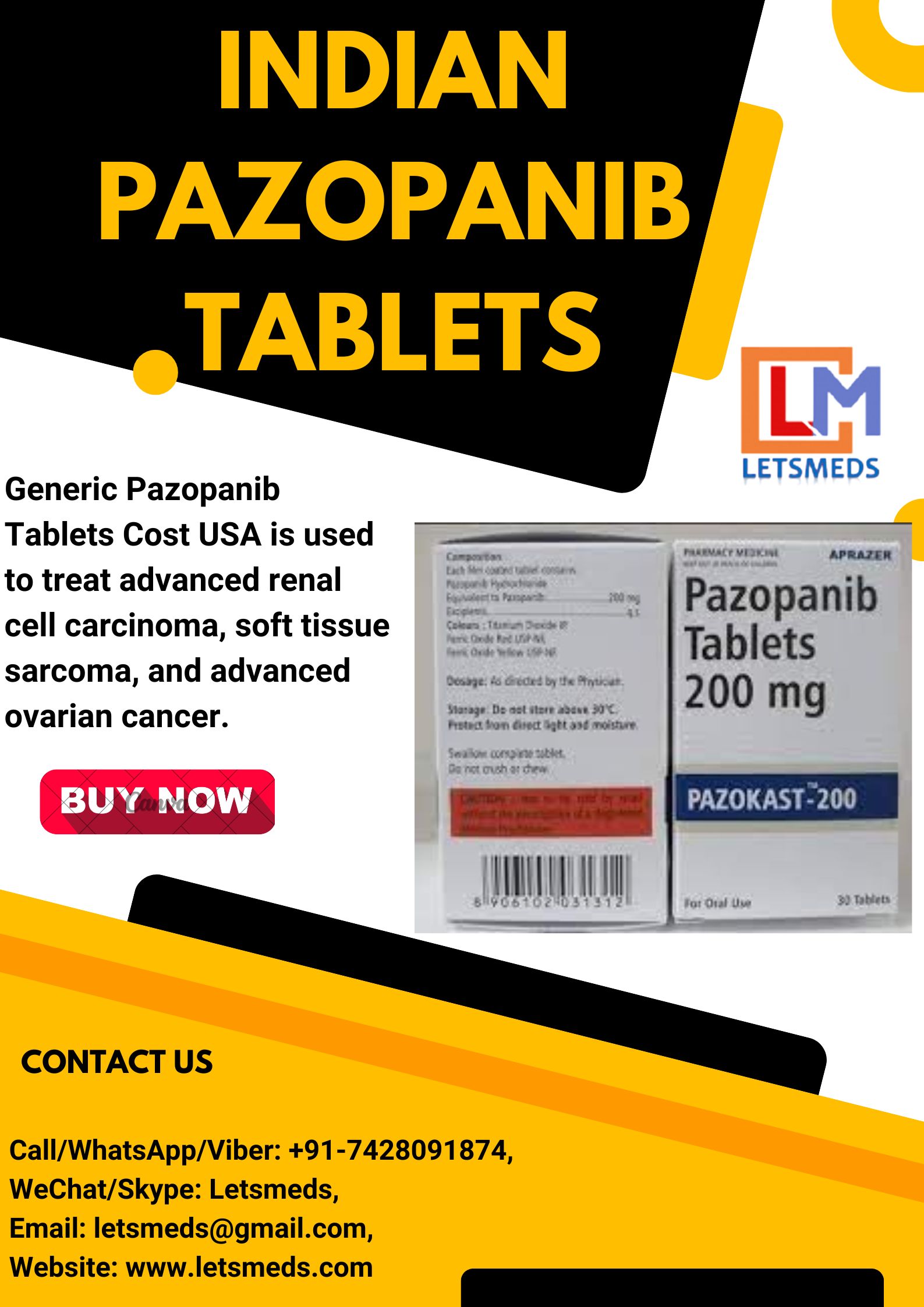 Indian Pazopanib Tablets Philippines.jpg