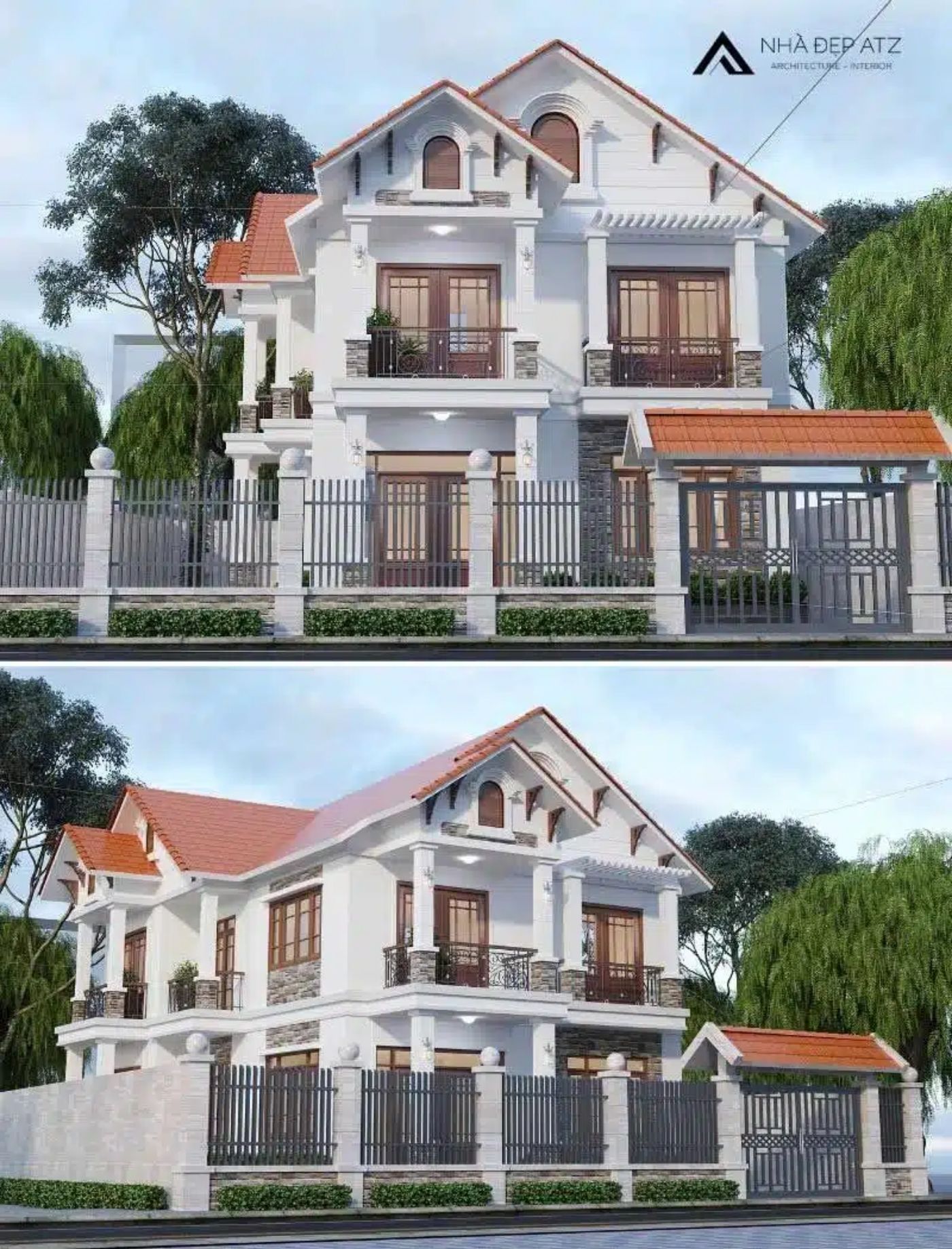 thiet ke biet thu 2 tang mai thai tan co dien.jpg